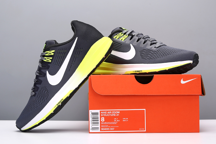 Men Nike Air Zoom StrucTure 21 Black Green White